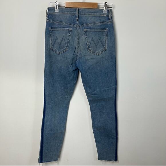 Mother Jeans Stunner Zip Ankle Step Fray Light Kitty Wash Size 28 - Picture 6 of 9